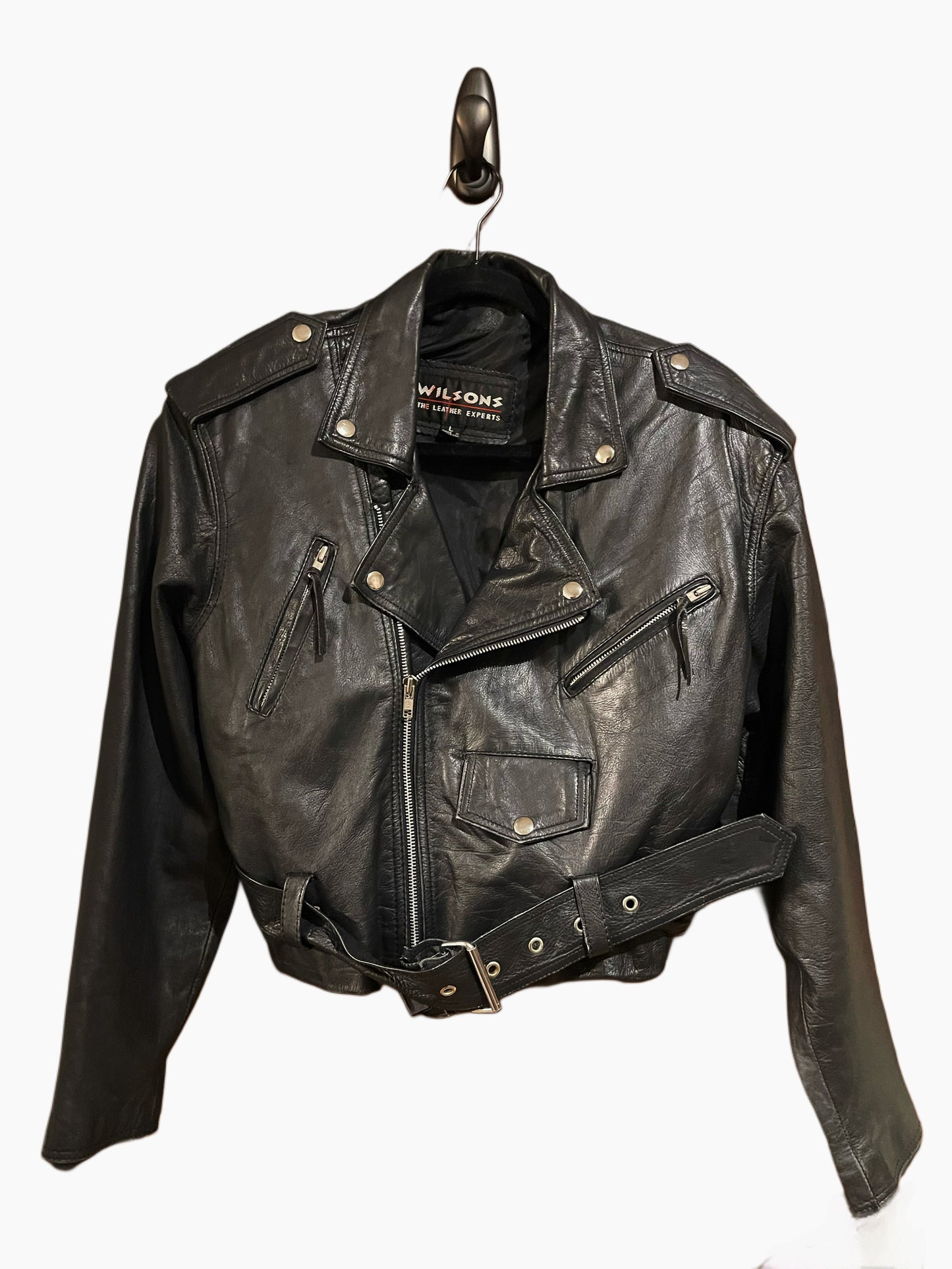 90’s Wilson’s Leather Cropped Moto Jacket