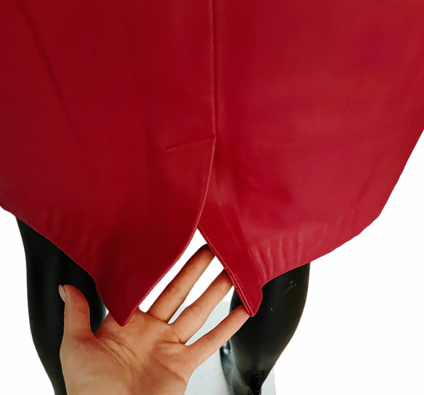 Vintage Fuchsia Leather Mini Skirt – Apart Impressions – Size 10