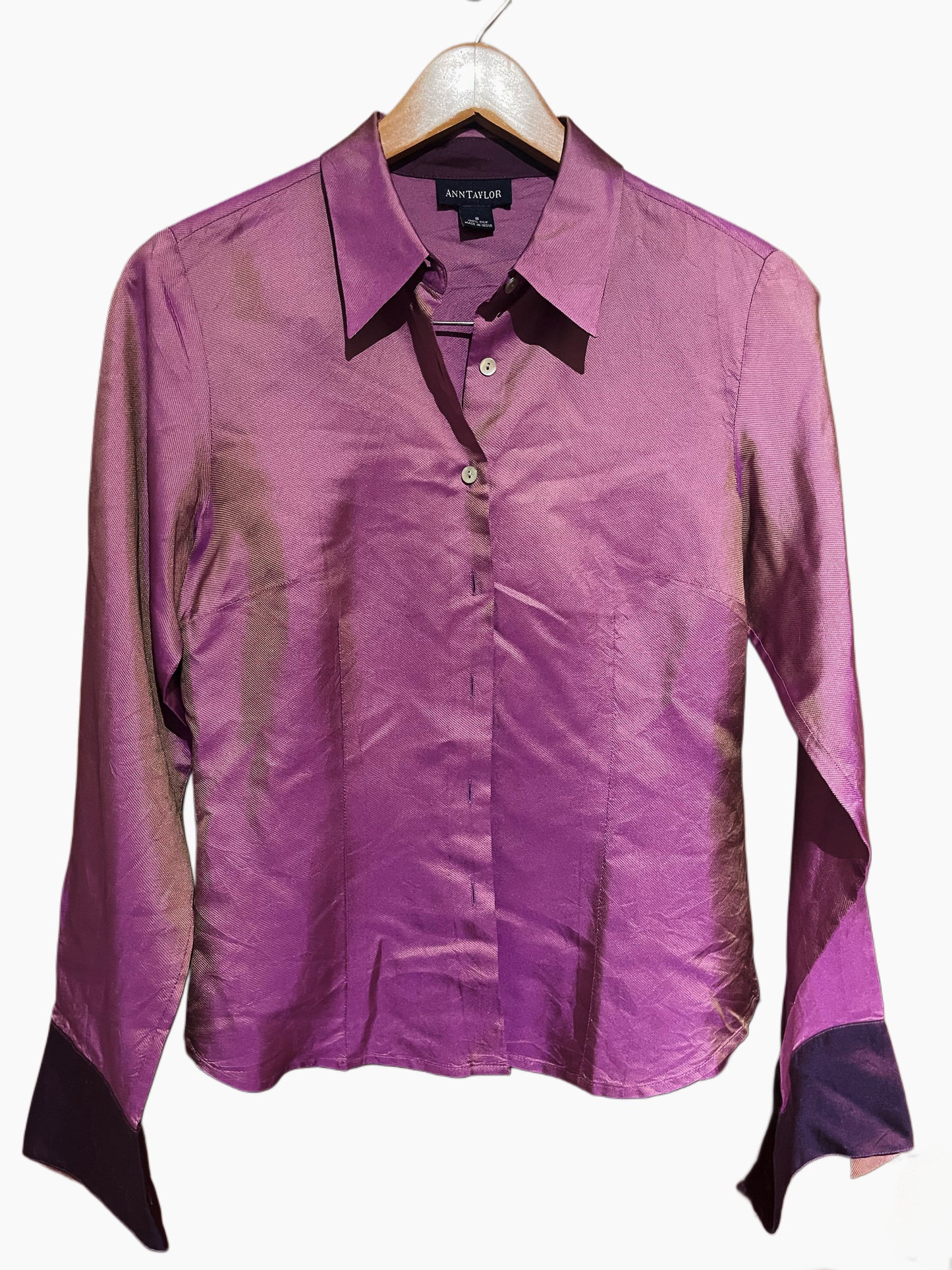 100% Silk French Cuff Blouse