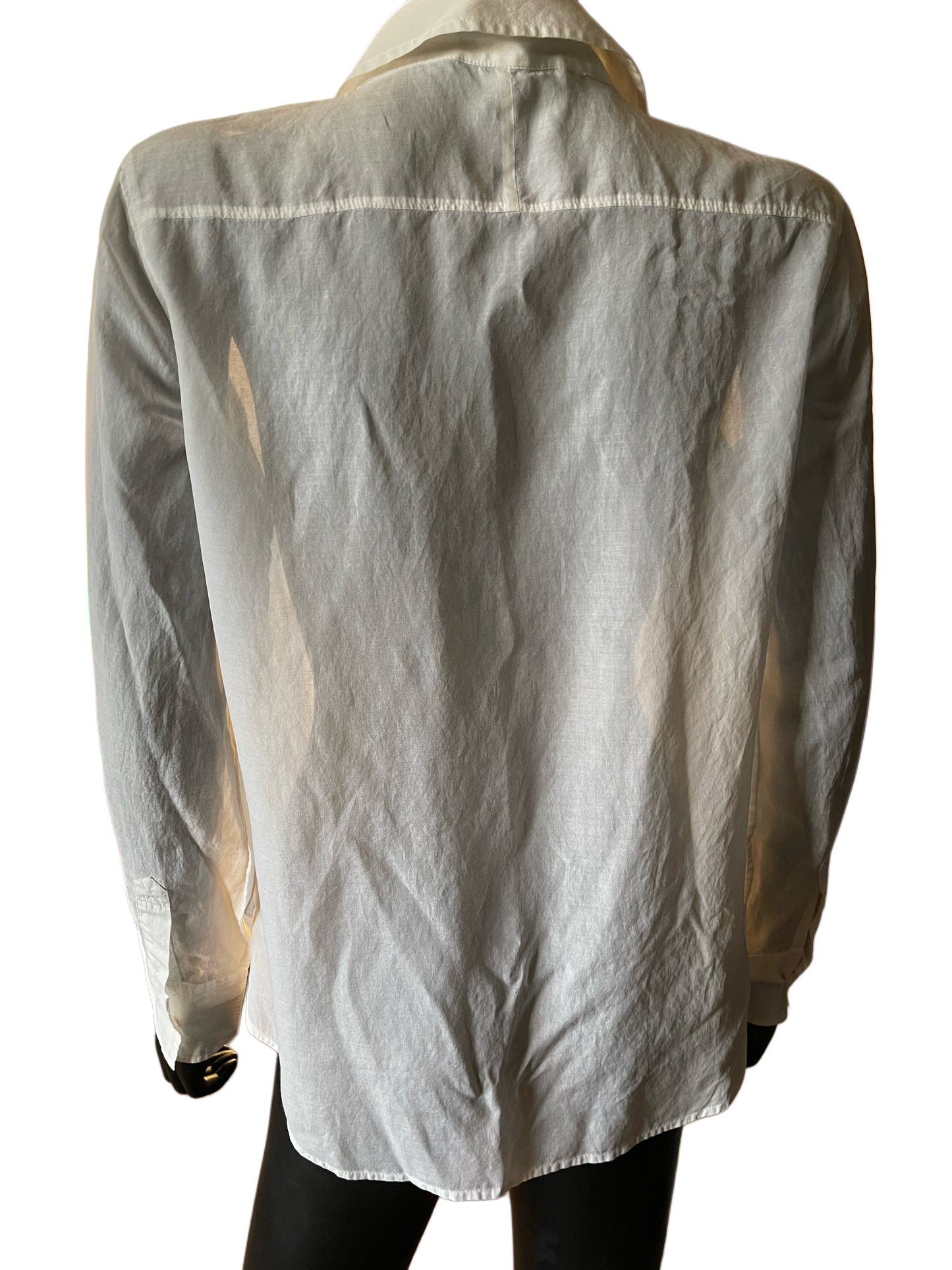 Vintage Banana Republic Tuxedo Pleat Button-Up Shirt – Size M