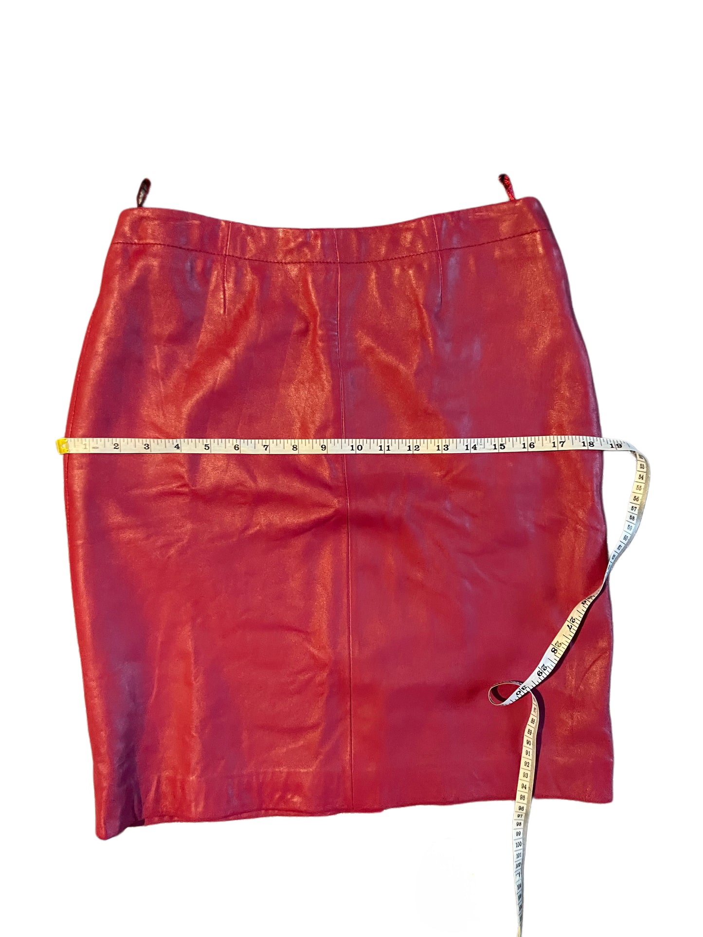 Vintage Fuchsia Leather Mini Skirt – Apart Impressions – Size 10