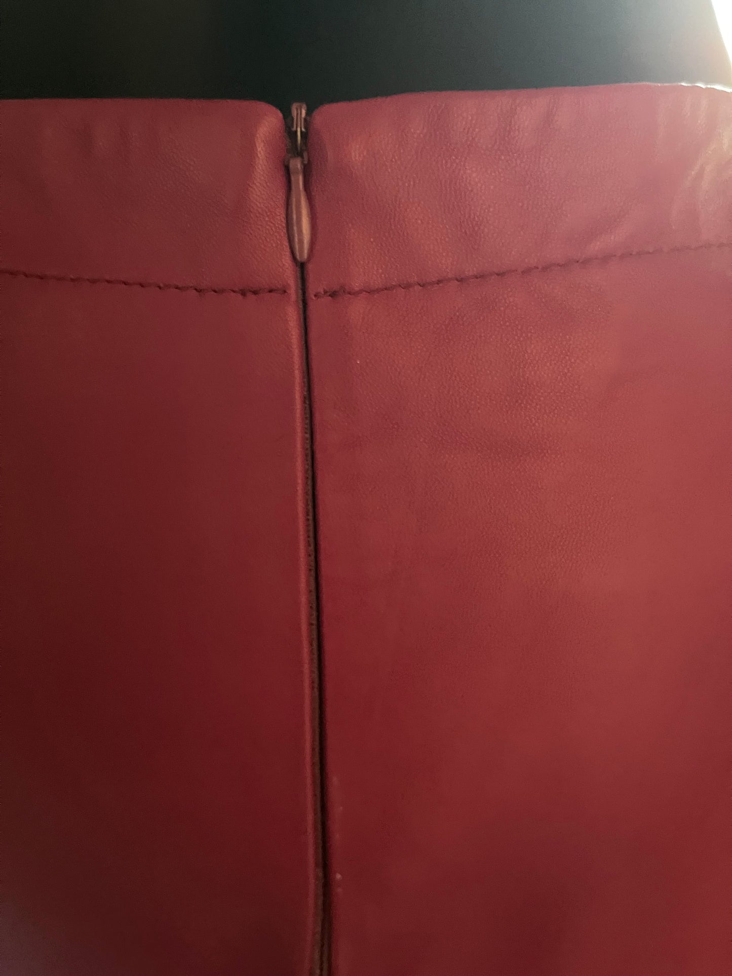 Vintage Fuchsia Leather Mini Skirt – Apart Impressions – Size 10