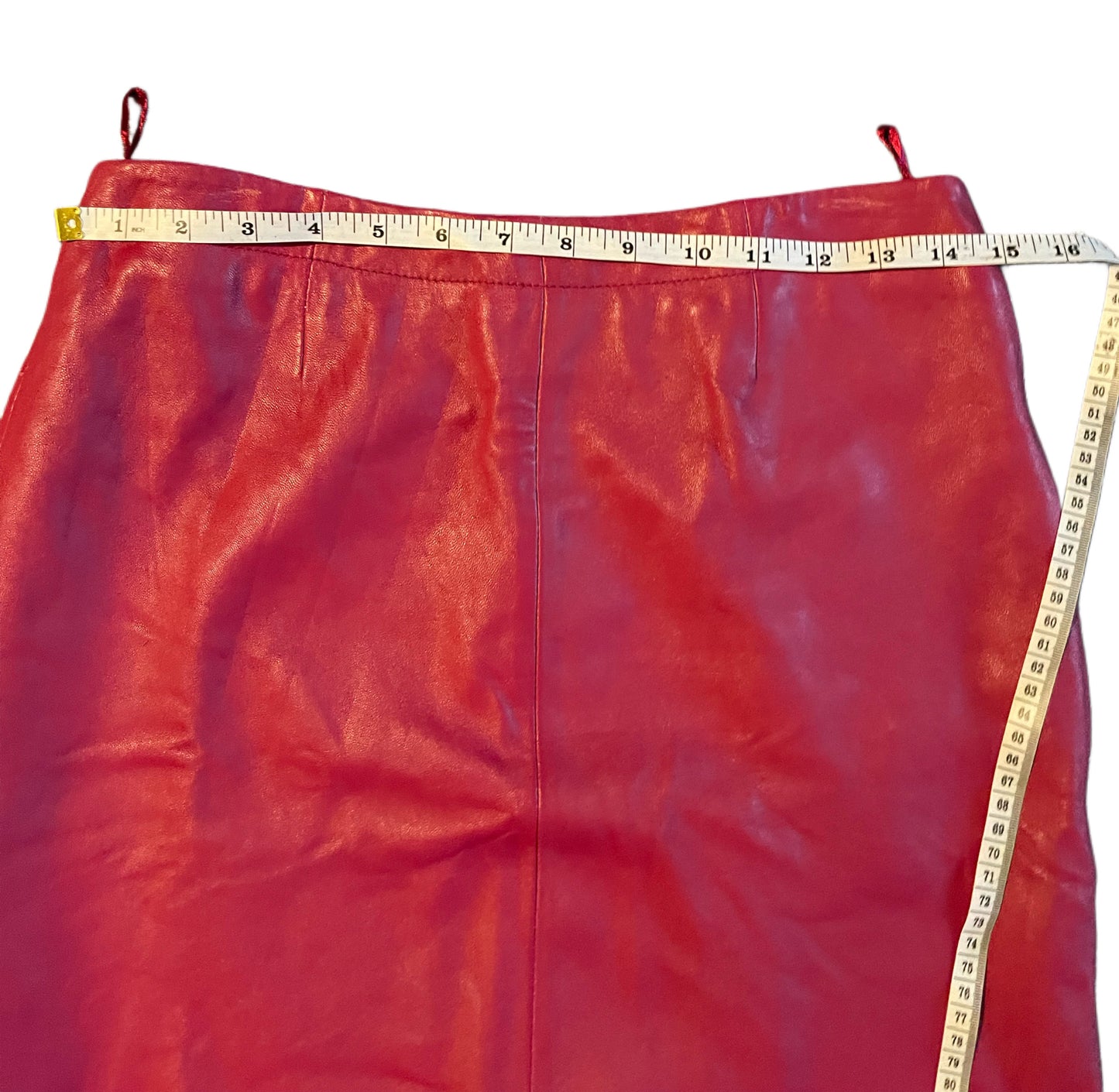 Vintage Fuchsia Leather Mini Skirt – Apart Impressions – Size 10